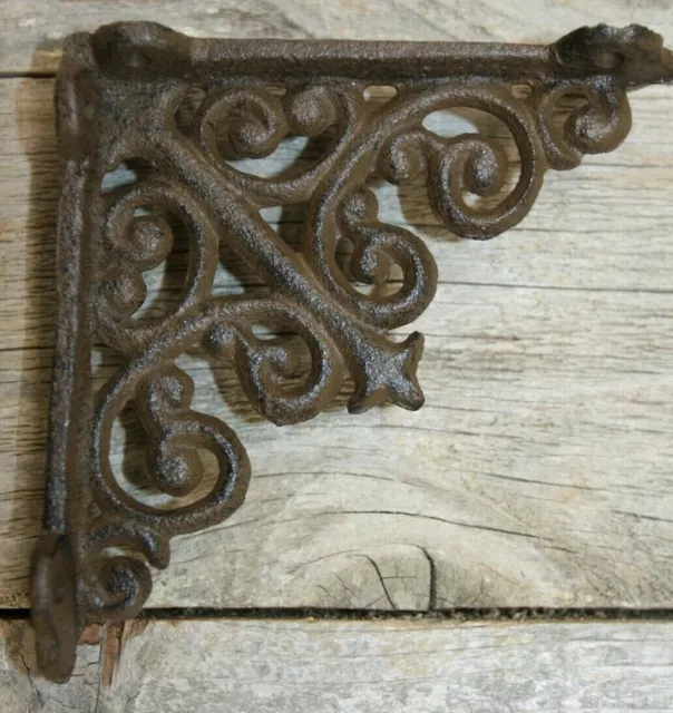 Antique Style Shelf Brace Wall Vintage Cast Iron Brackets Small 4" Corbel NEW