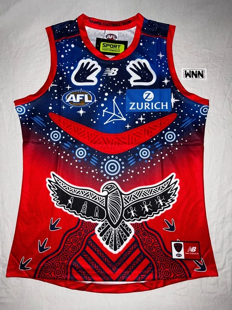【海外Ｌサイズ】AFL カールトン・ブルーズ インディジェナスガーンジー CARLTON BLUES 2022 Indigenous AFL Jersey / Guernsey *XL* QLD