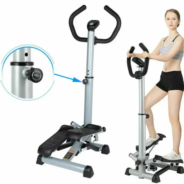 Exercise Stair Stepper Machine LCD Monitor Workout Stair Climber for Home Gym US