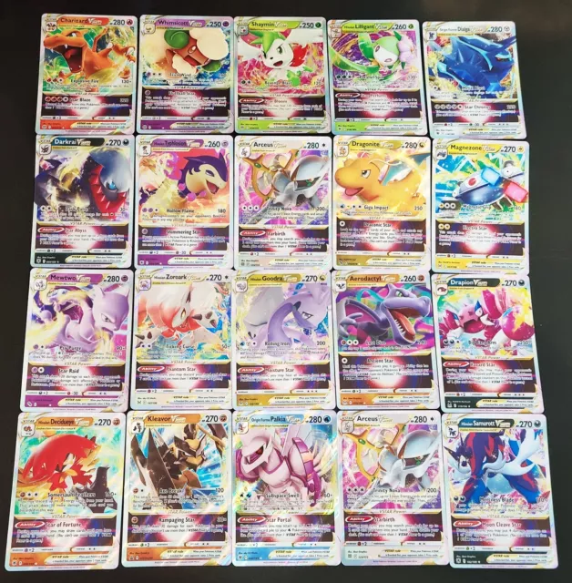 200 Pokemon Cards Bulk Lot 2x Ultra Rare V 24 Rares & Shiny Holo