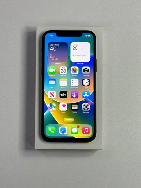 Apple iPhone 12 64GB Black  Unlocked- Very Good Condition BH 84% + Box