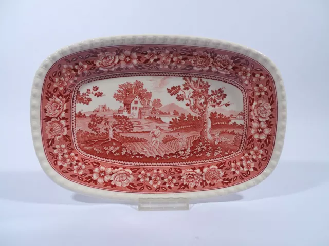 Villeroy & Boch Rusticana rot kleine Fleischplatte L 30 cm Keramik Country