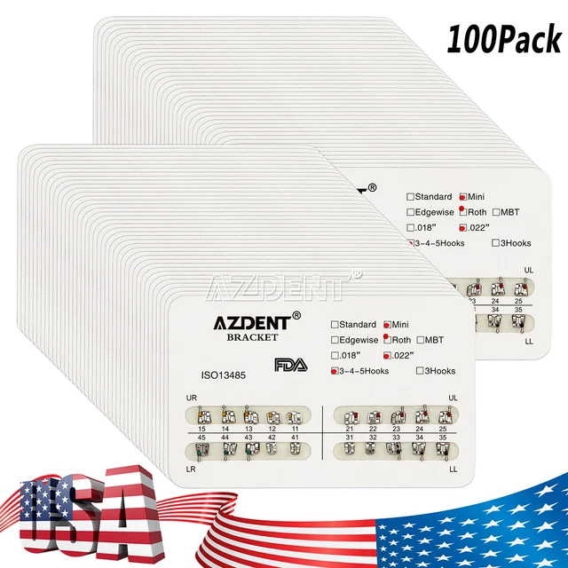 Staffe In Ceramica Zaffiro Monocristalline Ortodontiche - Foto 5