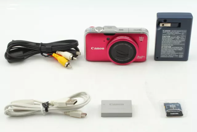 [Casi como nueva++] Cámara digital Canon PowerShot SX230 HS 12,1 MP rosa de JAPÓN 2