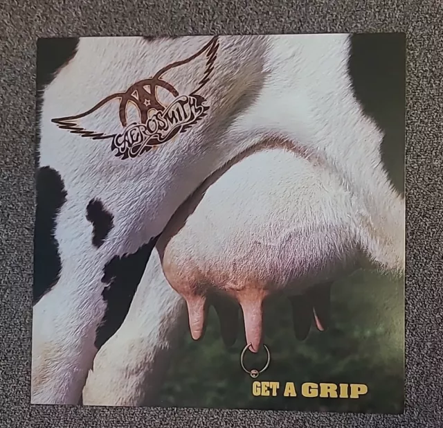 Aerosmith "Get A Grip"  12x12  Promotional Poster / flat 1993 Geffen