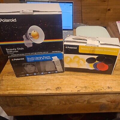 Plato de belleza Polaroid + paquete de accesorios universales para pistolas flash montadas en la parte superior