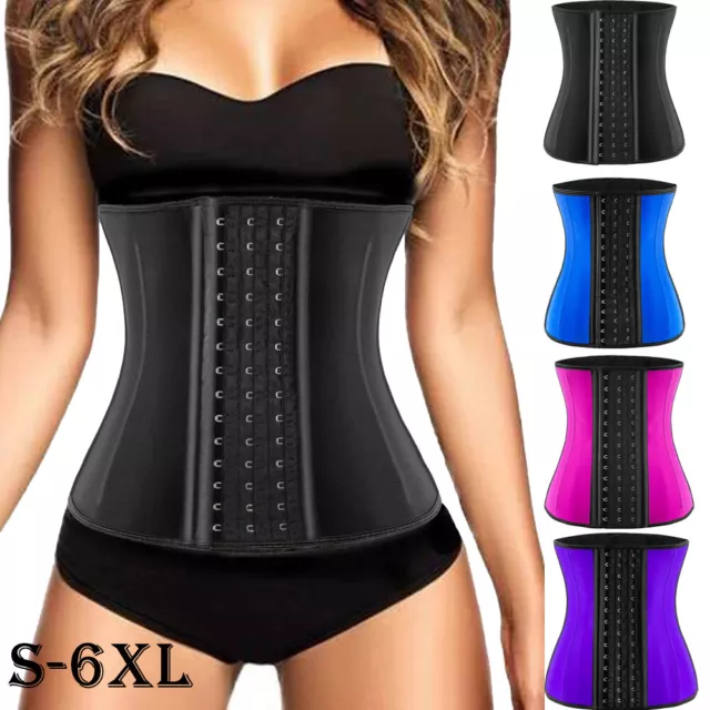 LATEX Long Torso Waist Trainer Colombianas Fajas Reductoras Abdomen Body Shaper