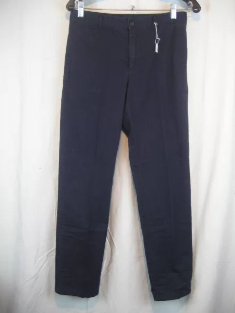 Boys Polo Ralph Lauren Navy Cotton Flat Front Chinos sz 18(28x28)