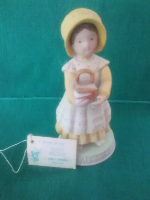 Vintage Holly Hobbie Designers Collection Porcelain "Sunny August" Figurine