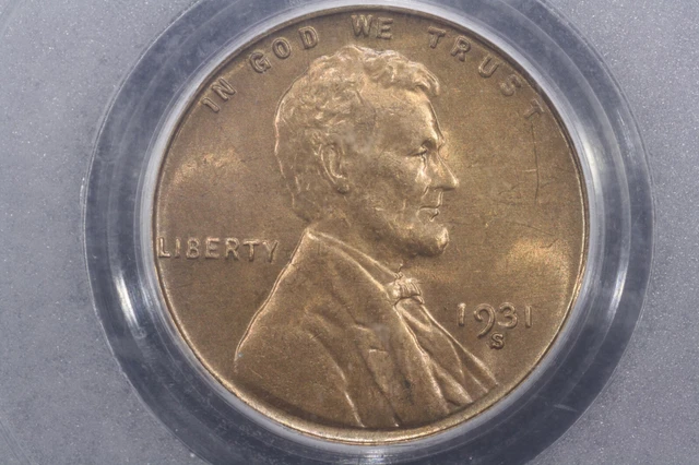 1931-S Lincoln Head Cent, Gem BU, PCGS MS-65 RB