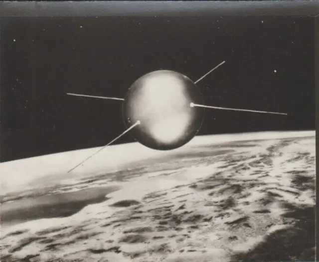 Original NBC Telop Bump Card Promo Photo 1950's Satellite DBW