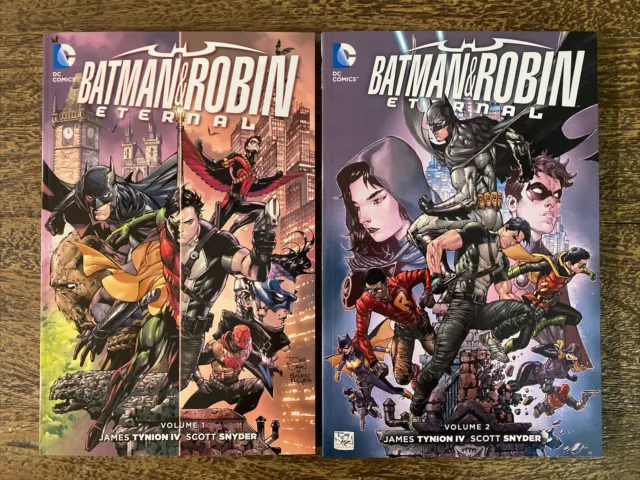 Batman & Robin Eternal TPB Vol 1-2 Lot Complete Set Snyder Tynion Collects #1-26