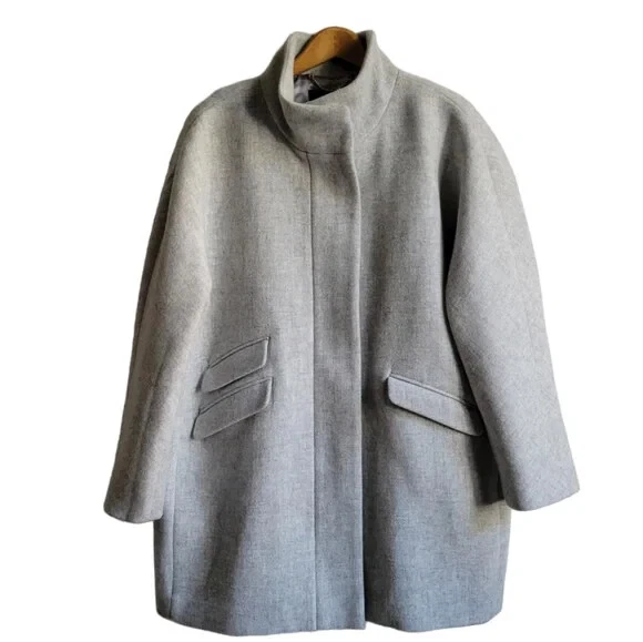 NWT 365.00 J CREW COCOON COAT in stadium cloth wool sz 0 98.00 PicClick