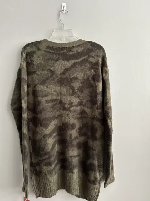 New MOSSIMO Supply CO L CAMOUFLAGE Camo Boyfriend CARDIGAN Olive V Neck Target 2