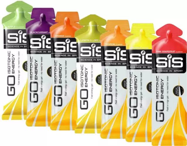 Science in Sport (SIS) GO Isotonisches Gel Variety Pack - Packung mit 7 x 60ml Gelen