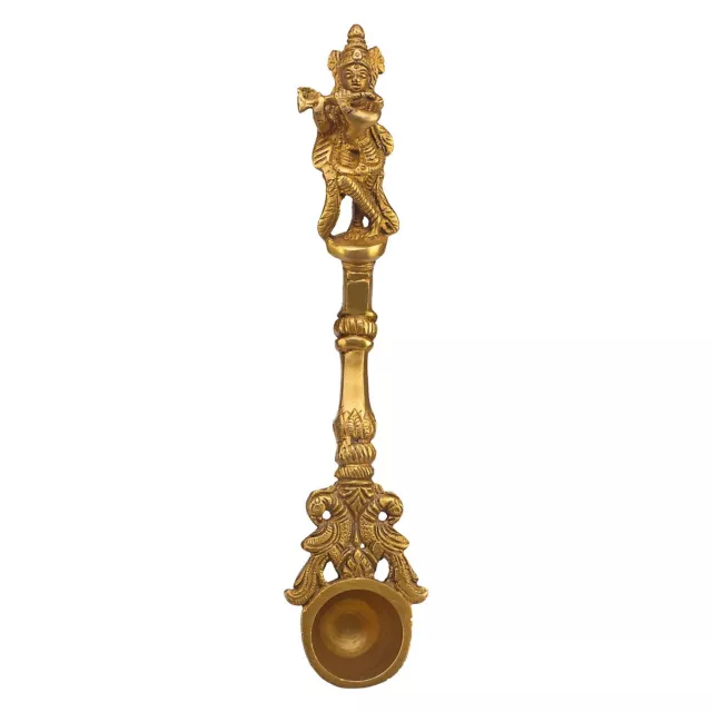 Golden Messing Krishna Achmani für Puja Havan Rituale Idol Statue Figur