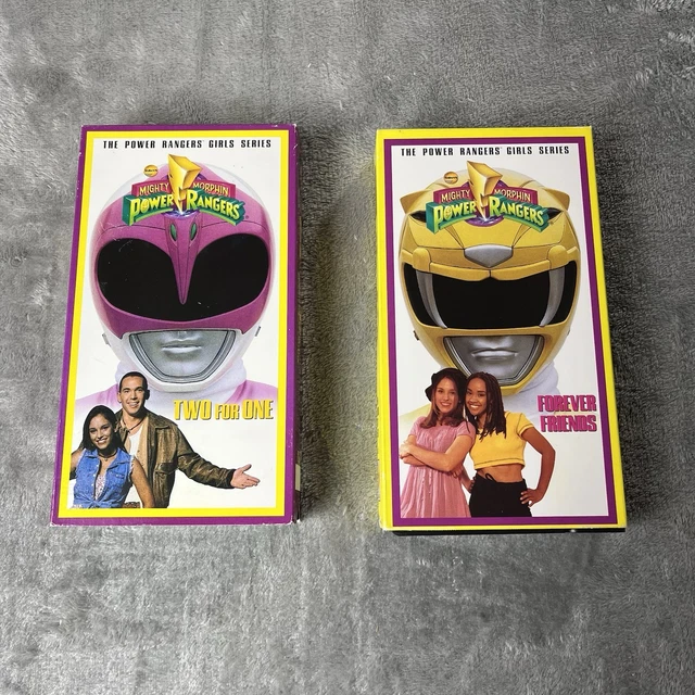 MIGHTY MORPHIN POWER Rangers VHS Lot 2 Girls Series Two For One Forever ...
