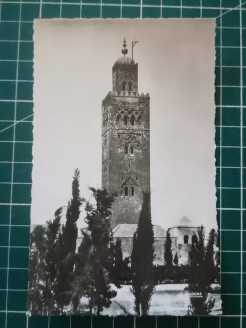 HH333 CPA TBE photo circa 1940 Morocco - Marrakech La Koutoubia