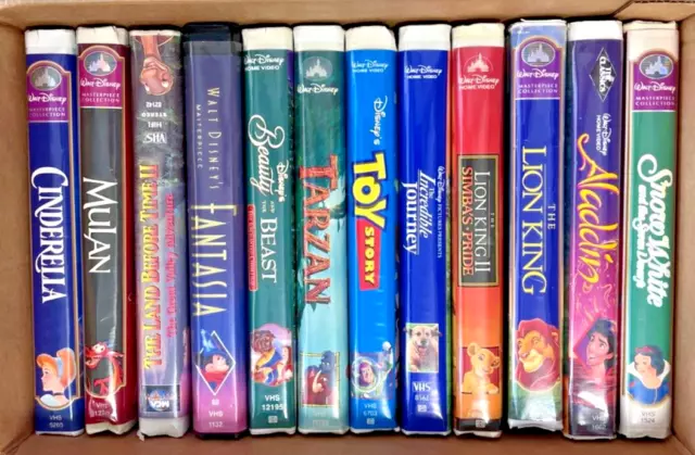 Lot Of 21 Disney Classic VHS Childrens Kids Movies Dumbo Mulan Lion King Tarzan