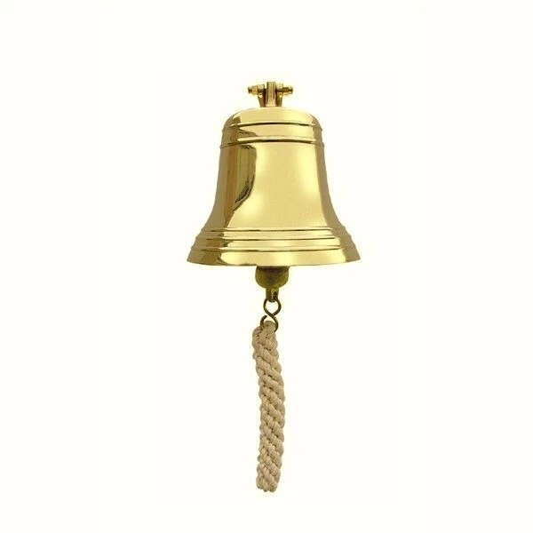 Klassische Schiffsglocke als Wandglocke Messing  Ø:17,5 cm schwere Ausführung