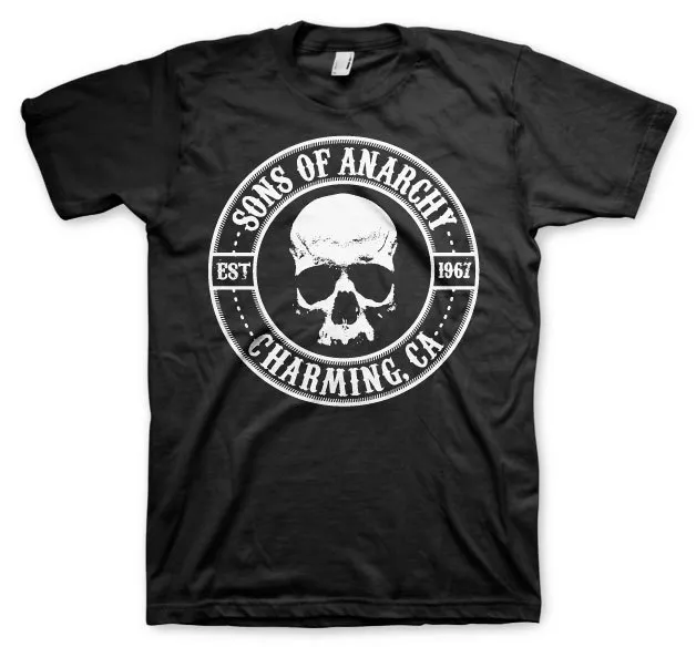 Sons Of Anarchy Charming Seal Skull Redwood Original SoA MC Männer Men T-Shirt