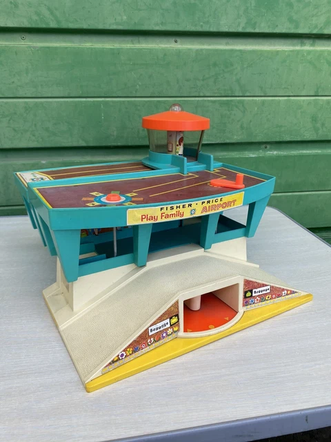 10⚜️ Ancien Jouet L'avion Fisher Price Réf 183 Vintage Année 1970
