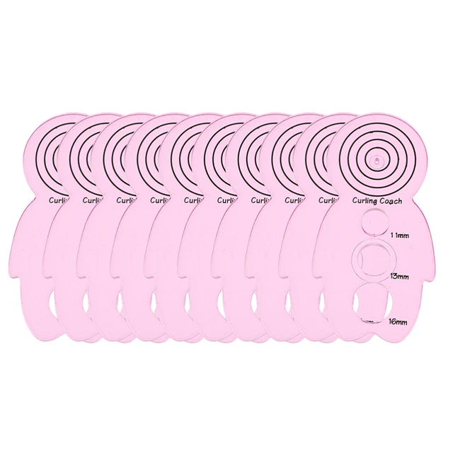 10 piezas práctico papel quilling herramienta curling papel curling dispositivo rizado