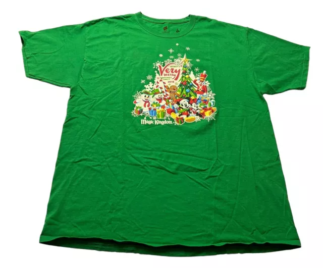 Disney Parks Mickeys Very Merry Christmas Party 2016 T-shirt Adult Unisex 2XL