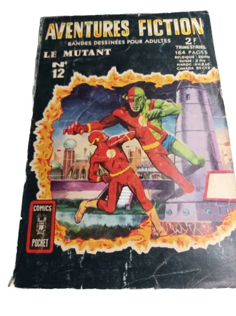 Aventures Fiction 1969 Comics Pocket Artima N 12 Le Mutant Flash DC Comics