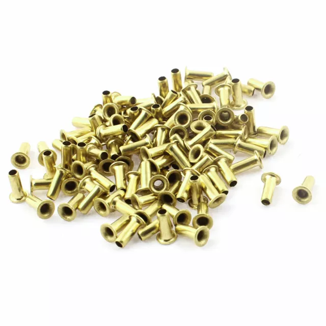 120pcs M3x8mm Copper Hollow Rivets Double-sided Circuit Board PCB  s Nails