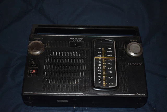 VINTAGE SONY TFM-7150W Portable AM/FM Radio AC/Battery £22.11 - PicClick UK