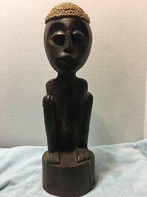 African Tribal Art Carved Wood Sculpture 𝑉𝑖𝑛𝑡𝑎𝑔𝑒