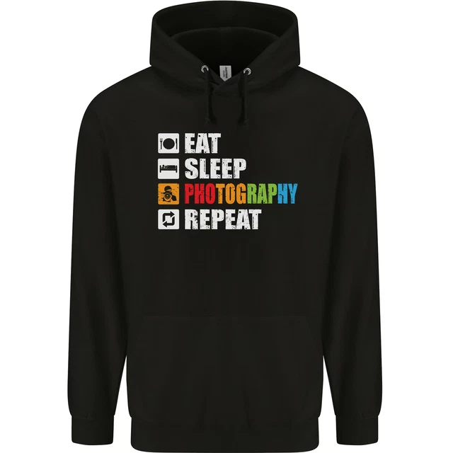 Photography Eat Sleep Photographer Funny Childrens Kids Hoodie