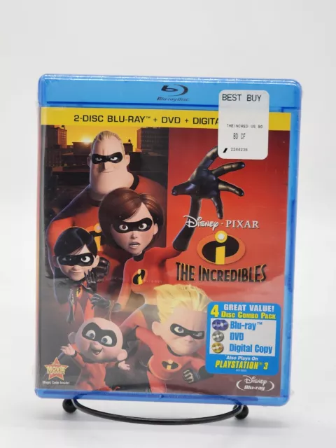 🔥 Disney Pixar The Incredibles Blu-ray DVD Digital 4-Disc Set 🔥