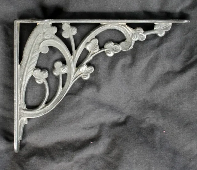 CLEANED Antique Vintage Old Cast Iron Ornate Victorian Shelf Bracket Support