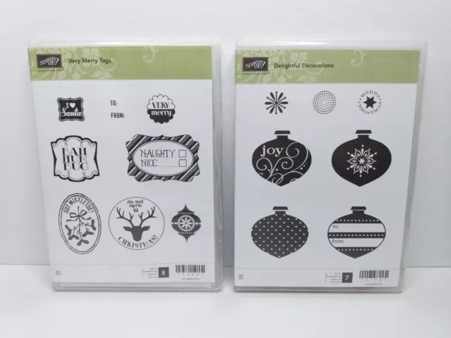 Stampin' Up! Very Merry Tags & Delightful Decorations stamp sets 130402 127787