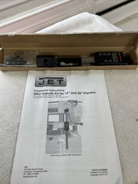 Jet Tools DRO Retrofit Kit For 15” & 20” Planers
