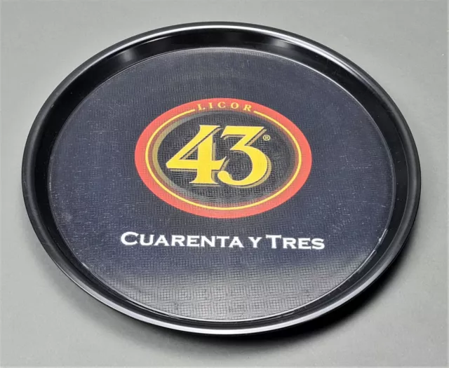 Licor 43 Cuarenta Y Tress Tablett gummiert Gastro Serviertablett Bar (7056-1)