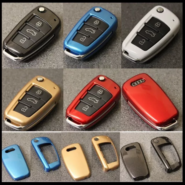TPU Remote Car Key Case Cover Fob Shell For Audi A1 A4 A6 A3 S1 S3 RS6 TT  Q3 Q7