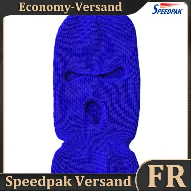 Winter Warm Cycling Hood Mask Windproof Skiing Fleece Headgear Hat (Blue) Hot