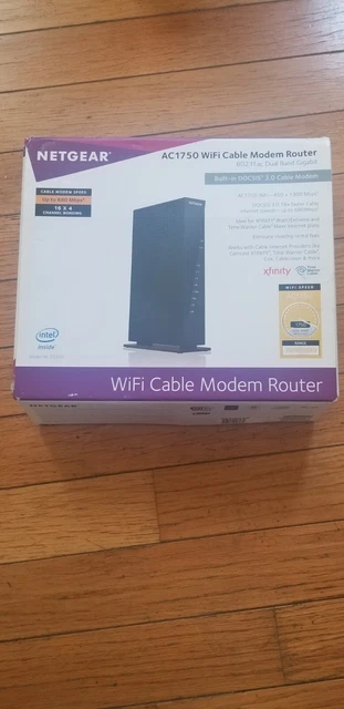 Netgear Ac1750 Wifi Cable Modem Router Brand New. Netgear Ac1750 Wifi Cable Modem Router Brand New.