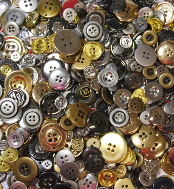 Various Buttons Mixes - Bags Assorted Colours & Various Mixed Sizes 11mm to 25mm