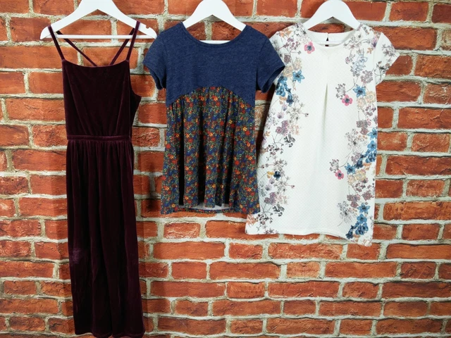 Girls Bundle Age 6-7 Years 100% Next Jumpsuit Dress Party Floral Velour 122Cm