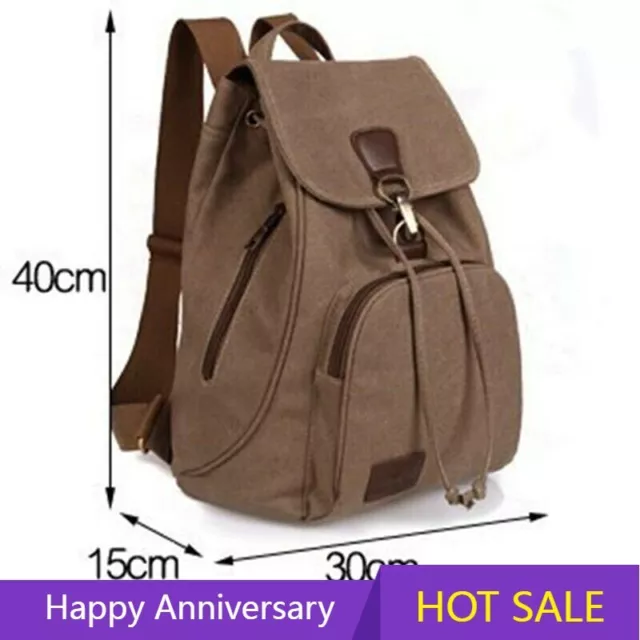 Canvas School Student Laptop Bag Girl Trip Outdoor Female Women's Backpack Lady