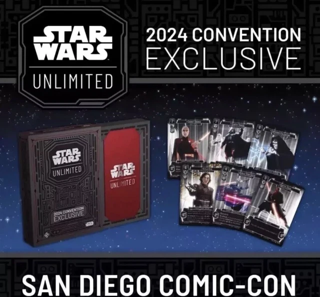 SDCC 2024 STAR Wars Unlimited Tcg Convention Exclusive 6 Promo Card Set