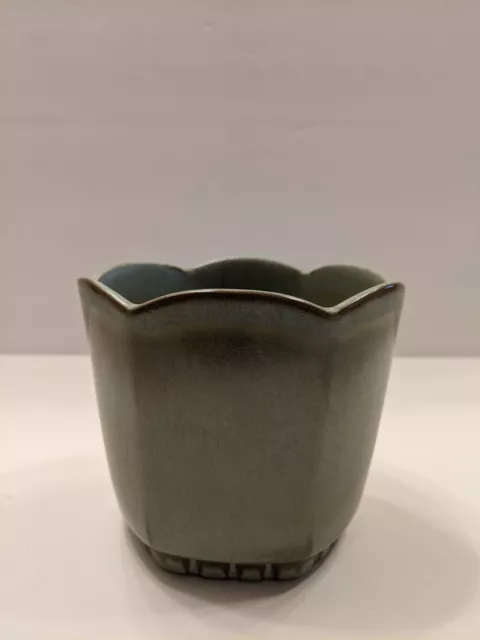VTG Frankoma #37 Green Vase/ Candy Dish
