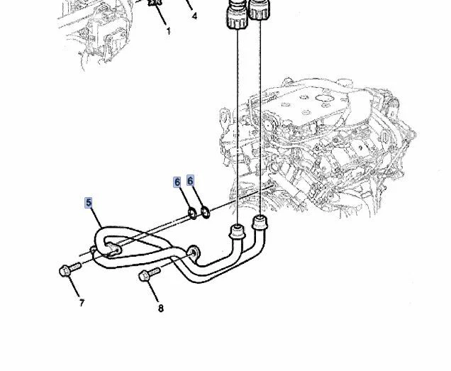 GENUINE HOLDEN NEW Heater Hose Pipe Assembly & Orings suits VE V6