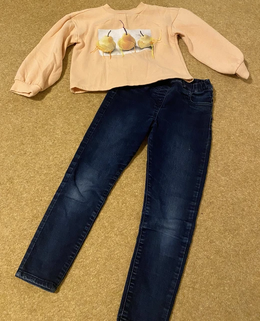 Set Pacchetto Abbigliamento Ragazza Maglione Jeans Abito John Lewis Età Riservata 7 122-128 cm