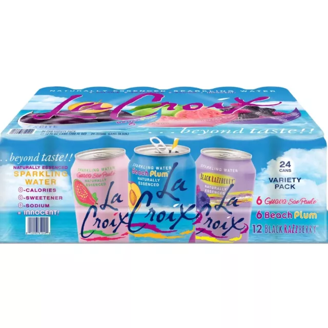 La Croix Sparkling Water Variety Pack, 12 Fl Oz Cans - In Sanisco Box (18  Pack) (La croix)