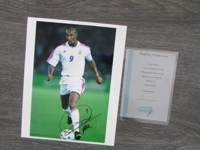 Nicolas Anelka French Footballer Original Hand Signed Photo & Bid4Sport COA